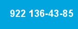 922 136-43-85 922 136-43-85